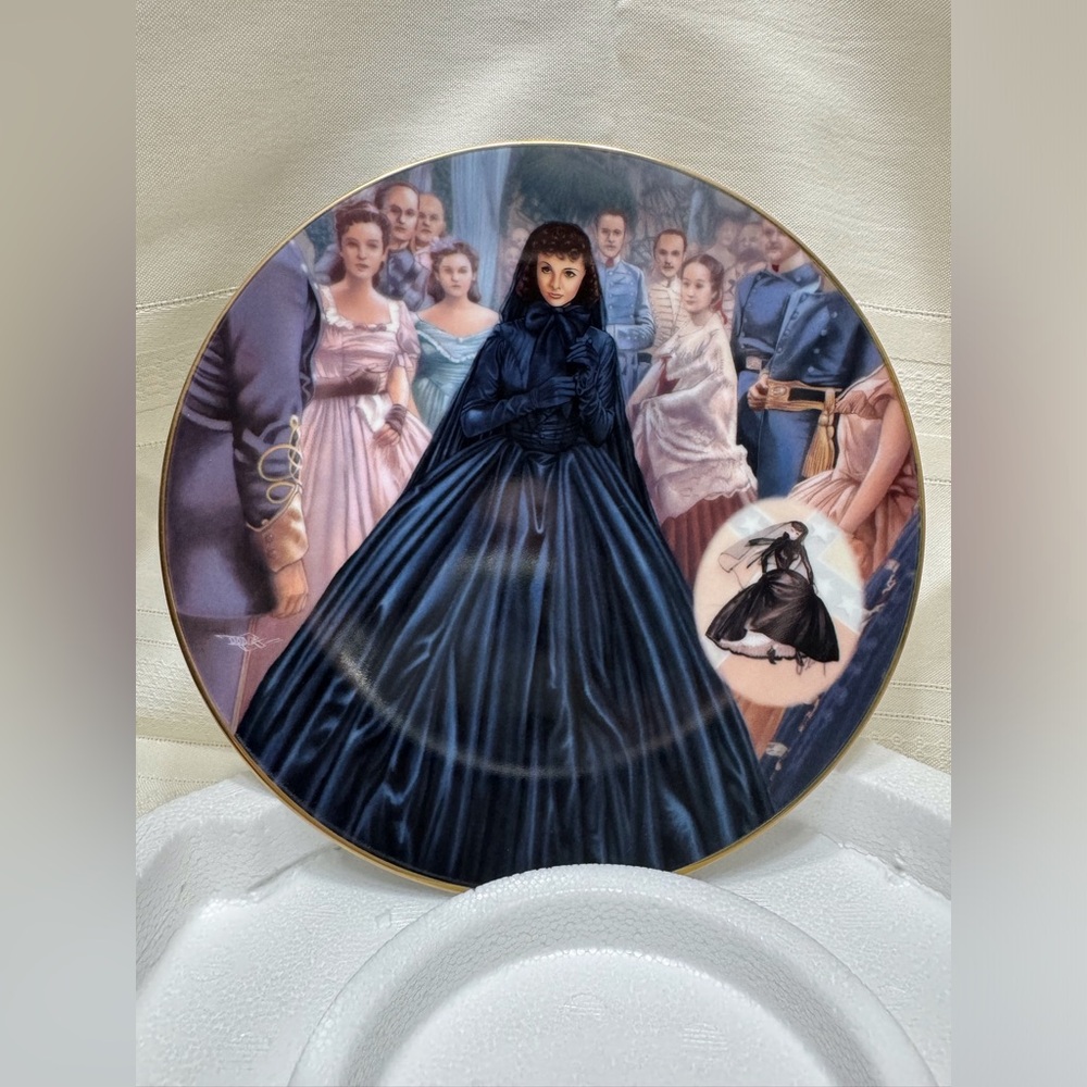 Gone with the Wind Collector Plate “Costuming of a Legend” Widows weeds